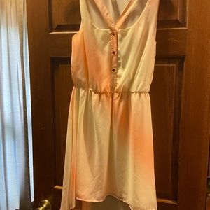 💥💥💥Cream and pink dress. High low.💥💥💥